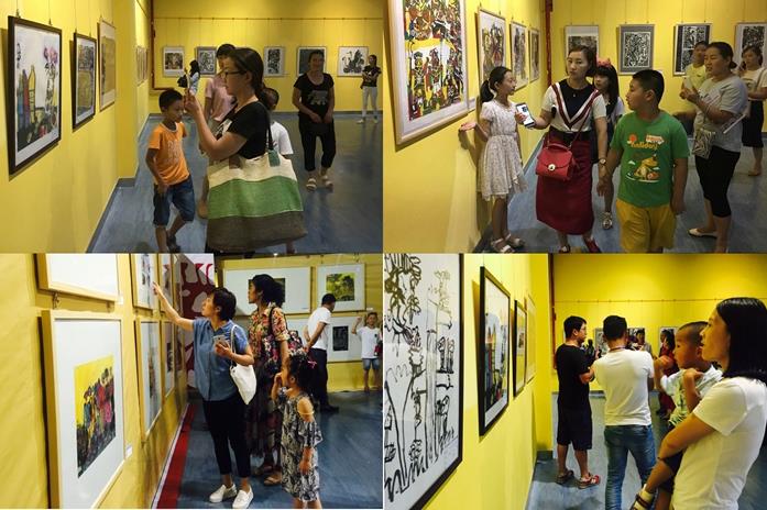 全国少儿美术作品展榆林巡展成功开幕