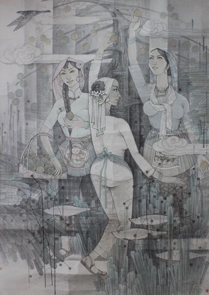 �ؼ�̩���н���20�����黭��Ʒչ������Ļ