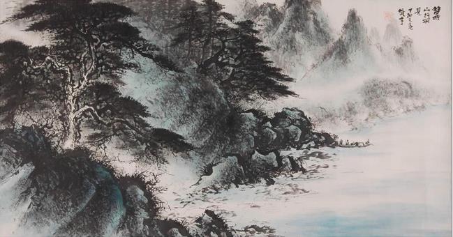 岭南画派代表人物黎雄才山水画欣赏