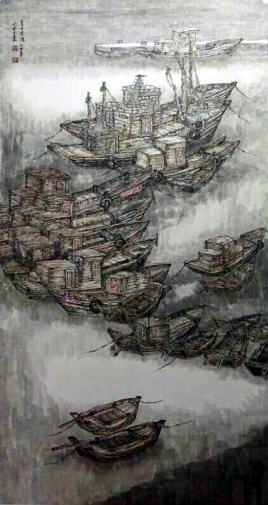 画家闫早杰国画作品