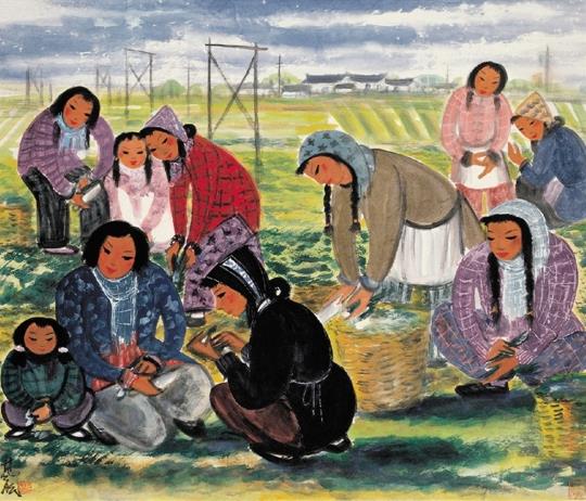 现实光芒照耀下的中国现代人物画