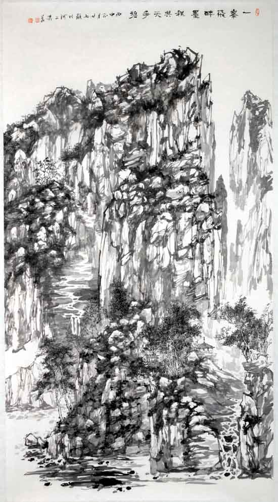 画家李兴华山水画作品欣赏