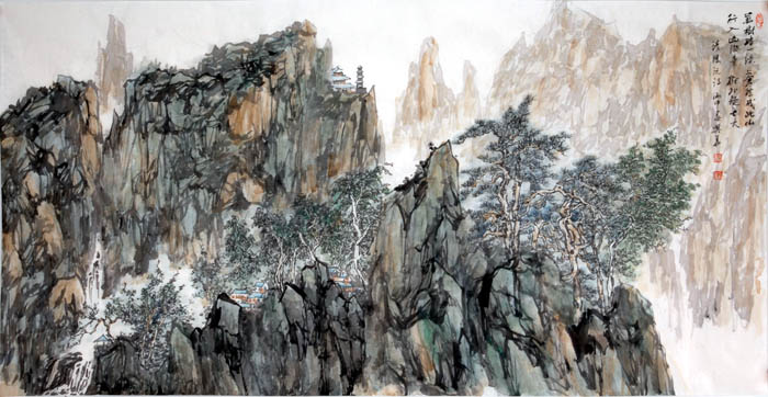 画家李兴华山水画作品欣赏