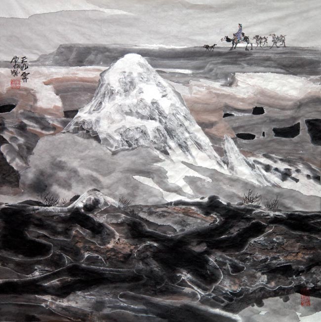 天山霁 加宏杰 68X68CM 2012年