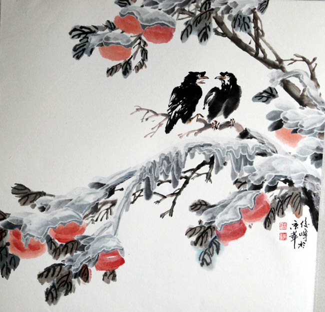 高俊峰 傲雪 68x68cm 2014年