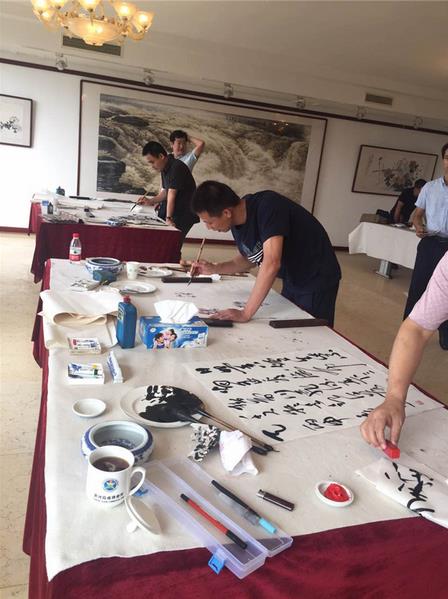 中国书画名家走进黄河岛采风笔会活动圆满成功