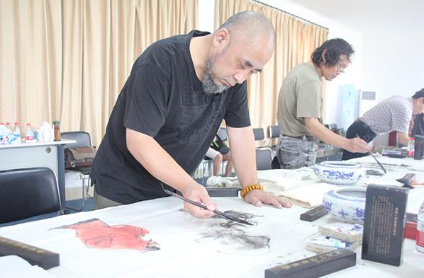 中国书画名家走进黄河岛采风笔会活动圆满成功