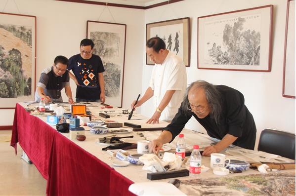 中国书画名家走进黄河岛采风笔会活动圆满成功