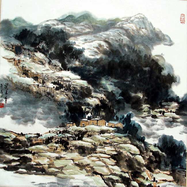 画家丁平安先生作品: