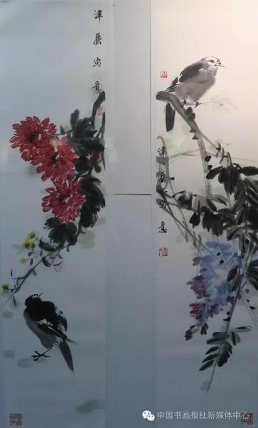 八位津门国画家同展“水墨丹青”