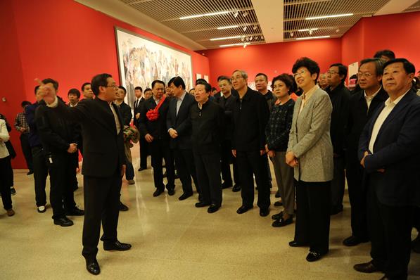 “最美中国人大型美术作品展”在国博隆重开幕