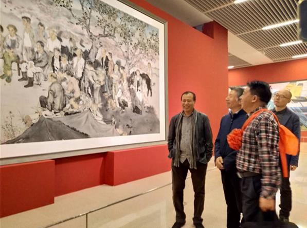 “最美中国人大型美术作品展”在国博隆重开幕