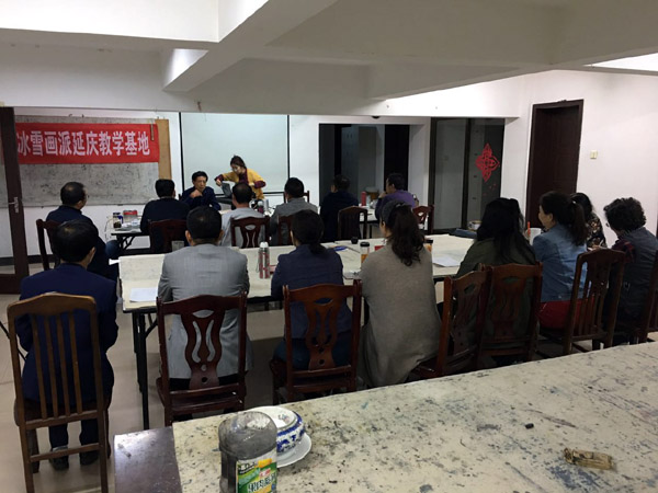 教学助理高俊峰在开学式讲话