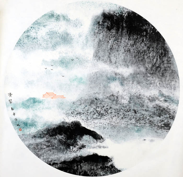 陈佐凡作品:清望 107×107cm