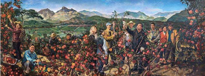 油画《太行山上的新愚公——李保国》创作感言