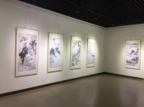 水墨澄观——丁酉四人书画精品展宿州启幕