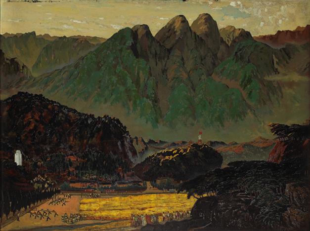 井冈山 作者:集体创作 创作年代:20世纪70年代 规格:120×90cm