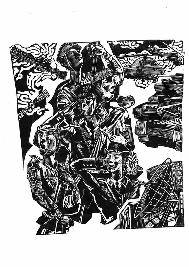 四川美院三代版画人共绘美好新时代