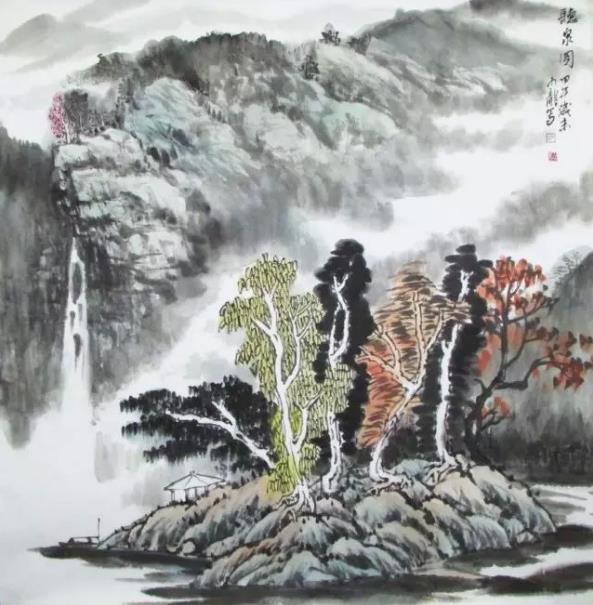 ���죺142�������黭������ɽ������լ