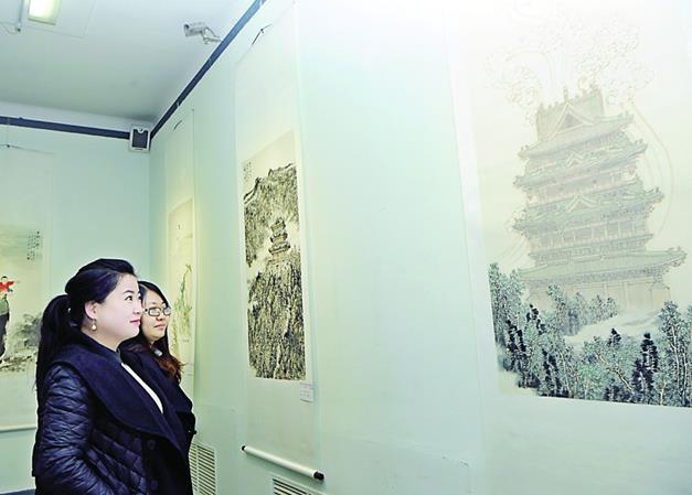 �˳��а����黭������Ʒչ����ɽ��������