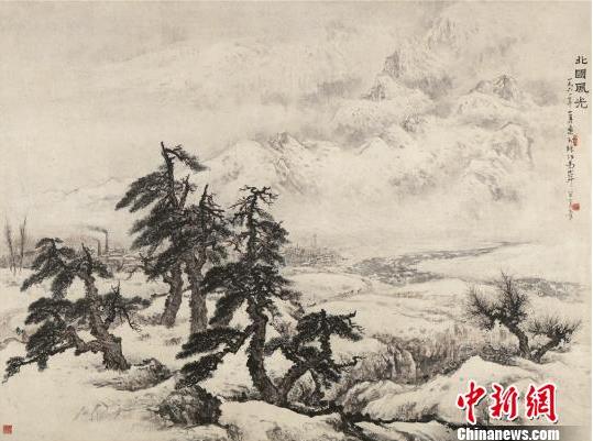 岭南画派代表关山月巨幅精品《北国风光》亮相广州
