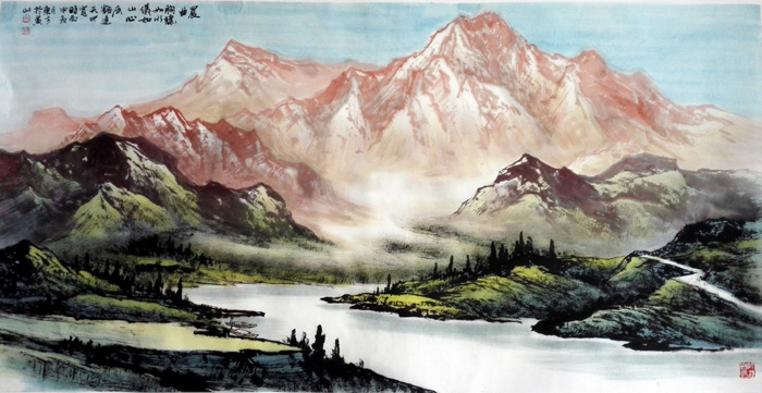 心灵的故乡-刘东方先生山水画精品赏析 《晨曲》