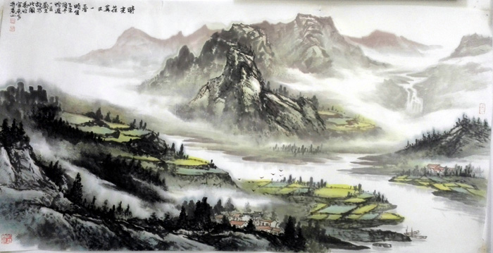 刘东方先生山水画精品赏析:《时光荏苒又一春》