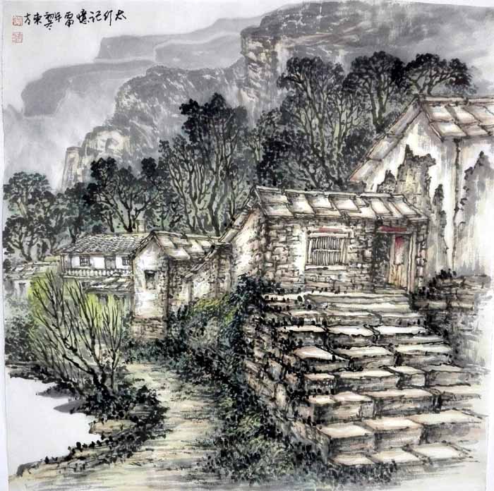 刘东方先生山水画精品赏析:《记忆太行》