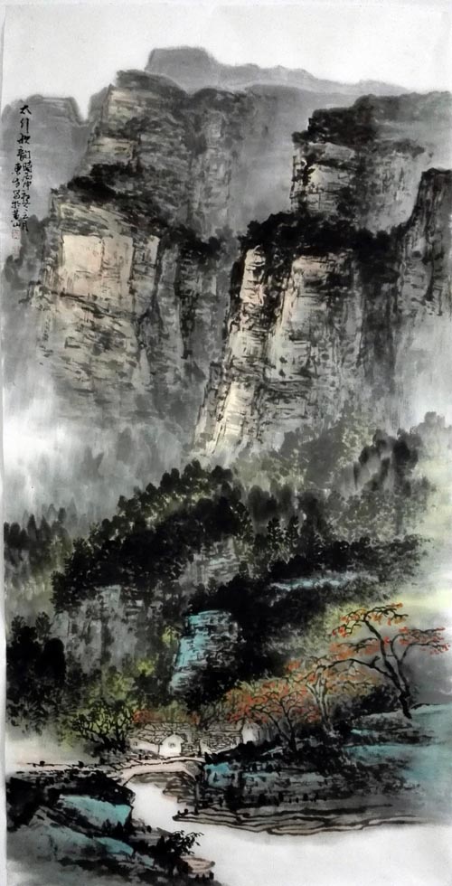 刘东方先生山水画精品赏析:《太行秋韵》