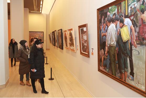 首届全国大学生美术作品展在中国美术馆开幕