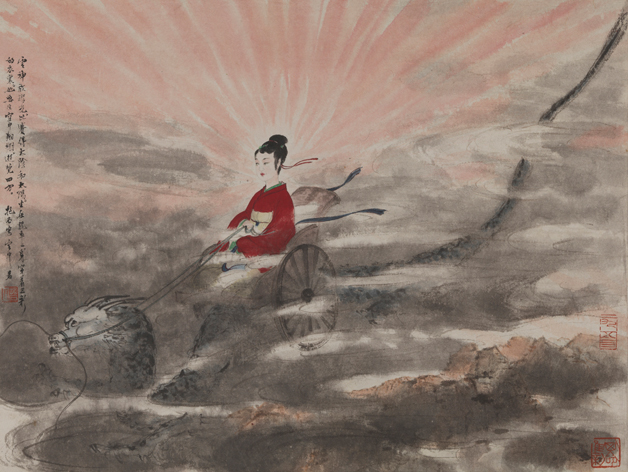 齐白石、黄宾虹、潘天寿等大师作品在中国美术馆展出