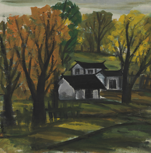 齐白石、黄宾虹、潘天寿等大师作品在中国美术馆展出