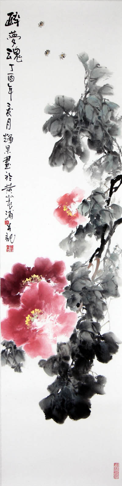 中国花鸟画家洪辉果作品欣赏