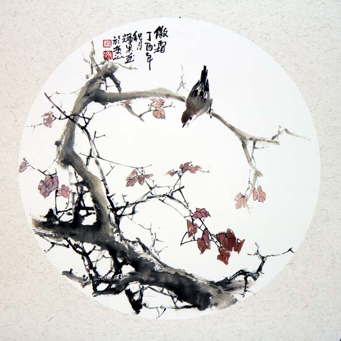 中国花鸟画家洪辉果作品欣赏