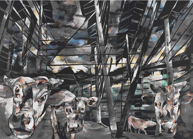 ��ʹ��ݴ����黭��˫�١�����������Ʒչ