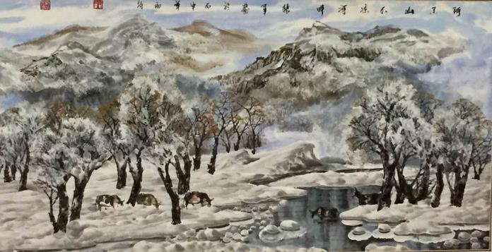 冰雪画派参加2016年中国•阿尔山国际养生冰雪节