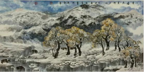 冰雪画派参加2016年中国•阿尔山国际养生冰雪节