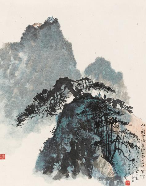 胸含万壑笔润千山 秦岭云写意山水画解析