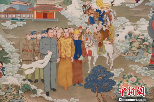 56米巨幅唐卡亮相博鳌亚洲论坛