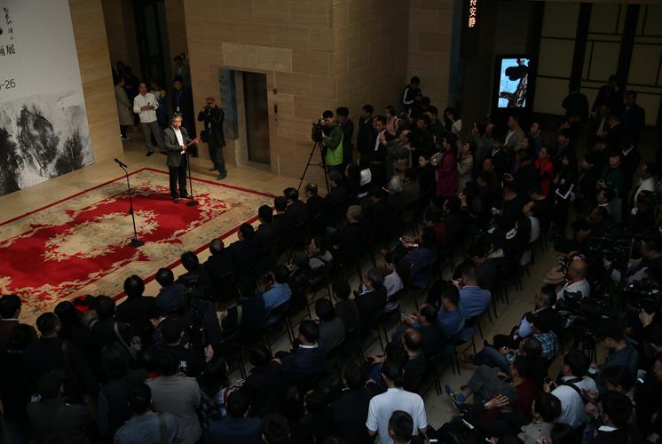 闽壑烟岚——梁明大泼彩山水画展在中国美术馆开幕