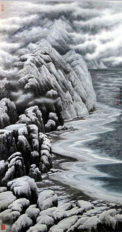 刘坤 亘古相依 176X96cm 2013年