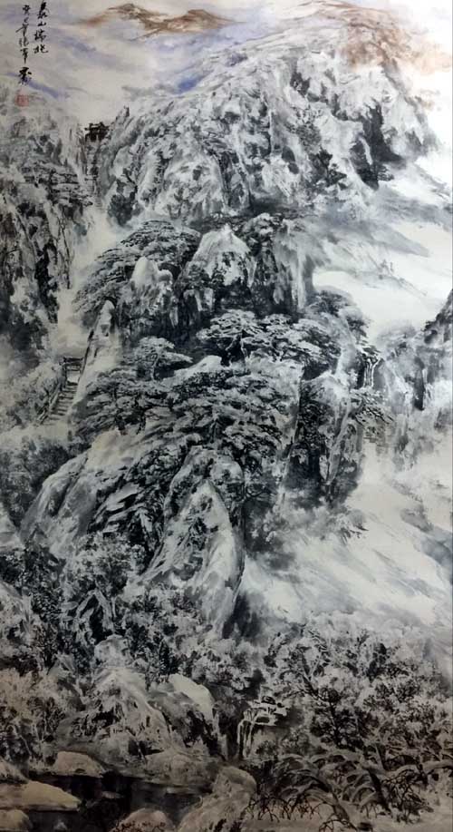 张军 泰山瑞兆 178X96cm 2011年