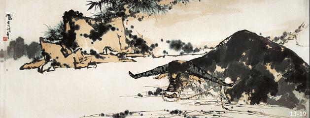 夏塘水牛图 作者:潘天寿