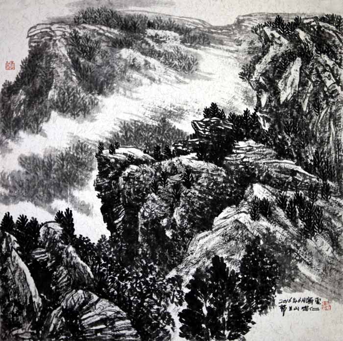 ����ɽд��02-50x50cm-2016