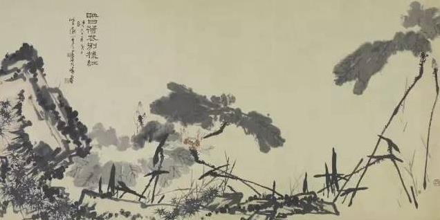 �����١������Ҷͼ��ֽ����ɫ 137x272.5cm 1960�꣨�㽭ʡ����ݲأ�