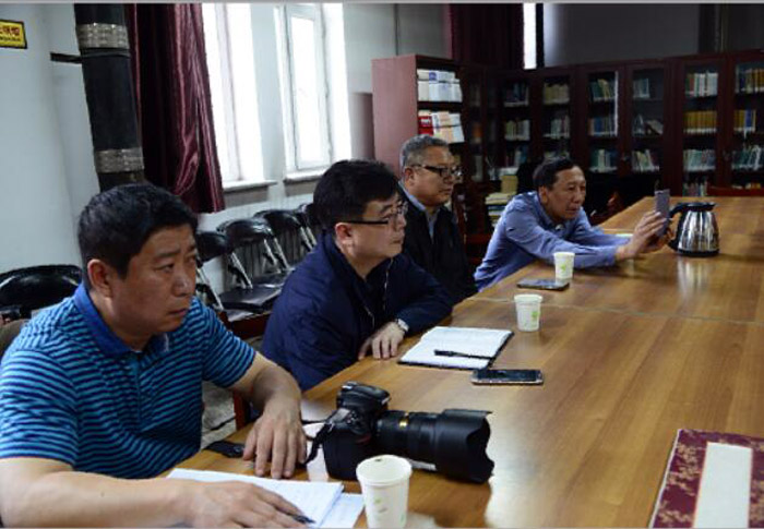 座谈会现场 自左至右程乾波、张学成、李军、臧伟强