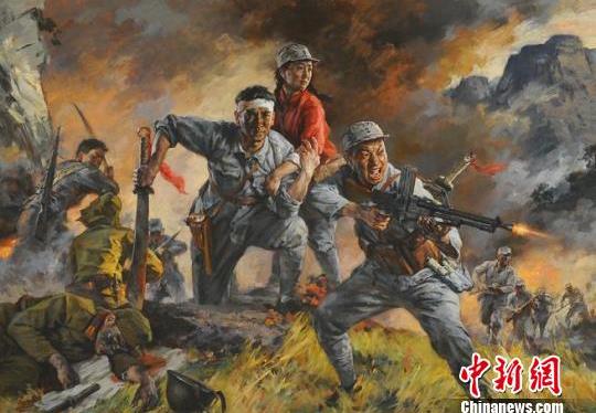 浙江:“军魂颂”书画展在杭州启幕