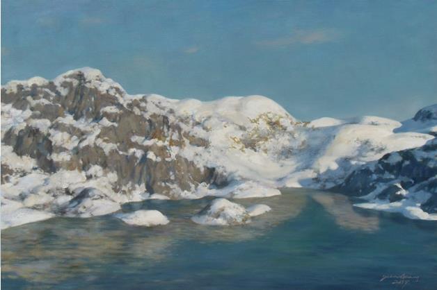 消融 作者:袁广 创作年代:2017 规格:120×80cm