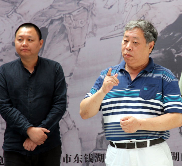 宁波市美协副主席著名画家陈亚非先生致词