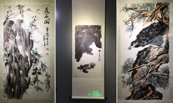 �����黭ӡ��Ʒչ��������Ļ